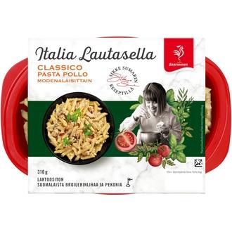 Saarioinen Classico Pasta Pollo modenalaisittain, kana-pekonipasta 310g kalorit ja ravintosisältö - 194 kcal