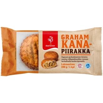 Saarioinen Grahamkanapiirakka 4kpl 280g kalorit ja ravintosisältö - 250 kcal