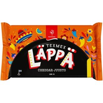 Saarioinen Texmex Läppä cheddarjuusto, juustotäytteinen välipalapizza 130g kalorit ja ravintosisältö - 267 kcal