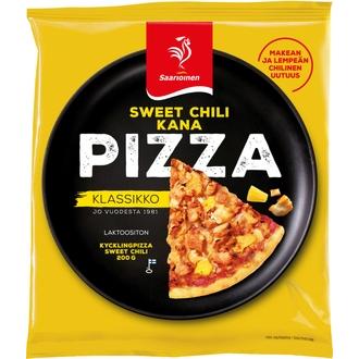 Saarioinen Kanapizza sweet chili 200g kalorit ja ravintosisältö - 223 kcal