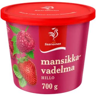 Saarioinen Mansikka-vadelmahillo 700g kalorit ja ravintosisältö - 178 kcal