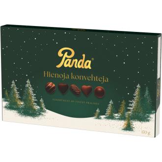 Panda Hienoja Konvehteja suklaarasia 170g kalorit ja ravintosisältö - 530 kcal