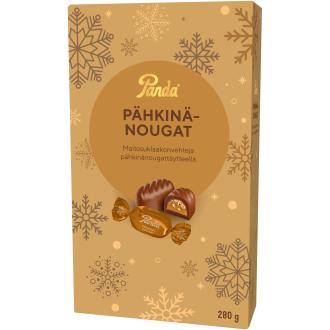 Panda Pähkinänougat suklaakonvehti 280g kalorit ja ravintosisältö - 551 kcal