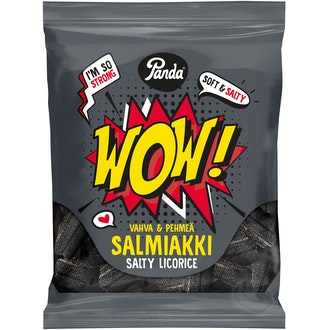 Panda WOW! pehmeä salmiakki 120g kalorit ja ravintosisältö