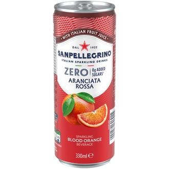 SanPellegrino Zero Aranciata Rossa 33cl CAN kalorit ja ravintosisältö