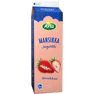 Arla jogurtti 1kg mansikka kalorit ja ravintosisältö - 78 kcal