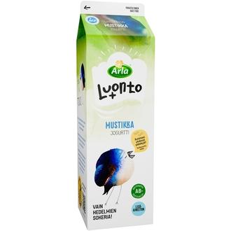Arla Luonto+ AB mustikka laktoositon jogurtti 1 kg kalorit ja ravintosisältö