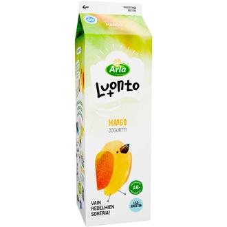 Arla Luonto+ AB  mango laktoositon jogurtti 1 kg kalorit ja ravintosisältö