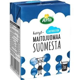 Arla Kevytmaitojuoma 2 dl Suomesta UHT laktoositon kalorit ja ravintosisältö - 38 kcal