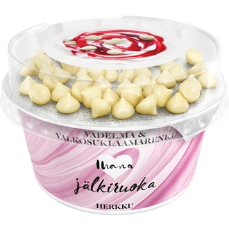 Arla Ihana Herkku jogurtti 142g vadelma & valkosuklaamarenki kalorit ja ravintosisältö - 190 kcal
