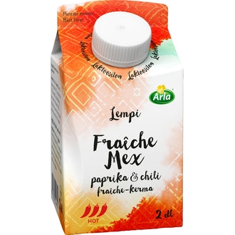 Arla Lempi fraiche kerma 2dl mex laktoositon kalorit ja ravintosisältö - 158 kcal