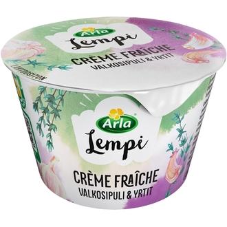 Arla Lempi Crème fraîche 200 g valkosipuli-yrtit laktoositon kalorit ja ravintosisältö - 153 kcal