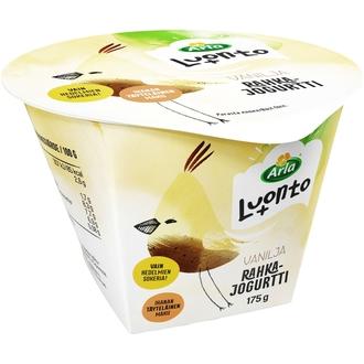 Arla Luonto+ vaniljarahkajogurtti 175 g laktoositon kalorit ja ravintosisältö