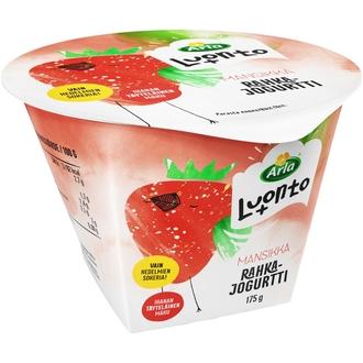 Arla Luonto+ mansikkarahkajogurtti 175 g laktoositon kalorit ja ravintosisältö