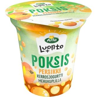 Arla Luonto+ Poksis Persikkakerrosjogurtti 150g vähälaktoosinen kalorit ja ravintosisältö