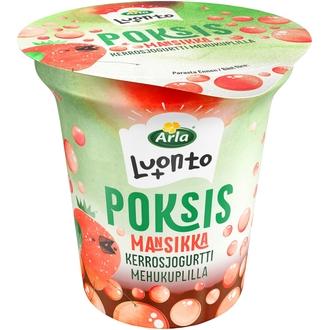 Arla Luonto+ Poksis Mansikkakerrosjogurtti 150g vähälaktoosinen kalorit ja ravintosisältö