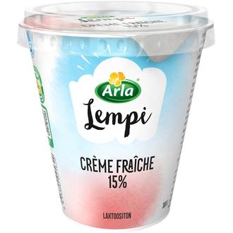 Arla Lempi Crème fraîche 300 g 15 % laktoositon kalorit ja ravintosisältö - 169 kcal