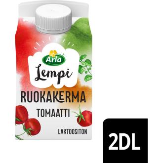 Arla Lempi ruokakerma 2dl tomaatti laktoositon kalorit ja ravintosisältö - 151 kcal