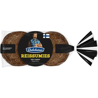 Oululainen Reissumies Tosi Tumma 8kpl 560g, täysjyväruisleipä kalorit ja ravintosisältö