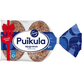 Fazer Puikula Täysjyväruis 6kpl 330g, täysjyväruisleipä kalorit ja ravintosisältö - 249 kcal