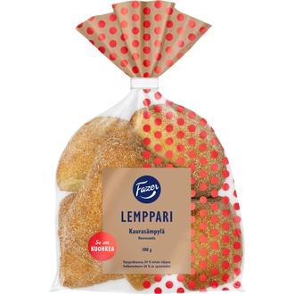 Fazer Lemppari Kaurasämpylä 6kpl 300g. kaura-vehnäsämpylä kalorit ja ravintosisältö - 264 kcal