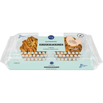 Fazer Gluteeniton Kinuskikakkunen 2kpl 150g, leivos kalorit ja ravintosisältö - 433 kcal