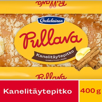 Oululainen Pullava Kanelitäytepitko 400g, täytepitko kalorit ja ravintosisältö
