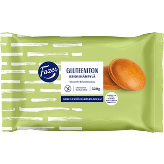 Fazer Gluteeniton briossisämpylä 4kpl/320g kypsä pakaste kalorit ja ravintosisältö - 296 kcal