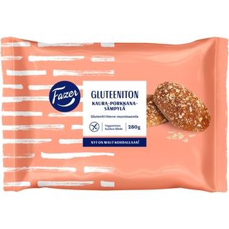 Fazer Gluteeniton Kaura-porkkanasämpylä 4kpl 280g, kypsäpakaste kalorit ja ravintosisältö - 224 kcal