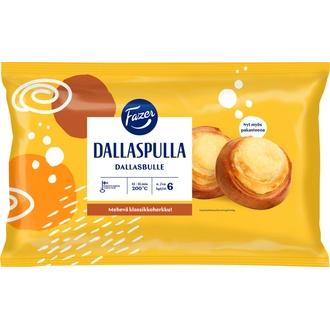 Fazer Dallaspulla 6kpl 582g, raakapakaste kalorit ja ravintosisältö - 381 kcal