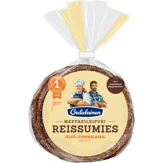Oululainen Reissumies Mestarileipuri Ruis-porkkana 4kpl 235g, ruisleipä kalorit ja ravintosisältö - 256 kcal