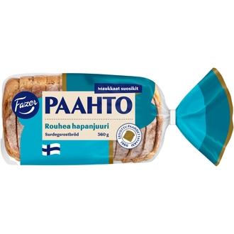 Fazer Paahto Rouhea hapanjuuri 360g, paahtoleipä kalorit ja ravintosisältö - 275 kcal