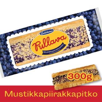 Oululainen Pullava Mustikkapiirakkapitko 300g kalorit ja ravintosisältö - 274 kcal