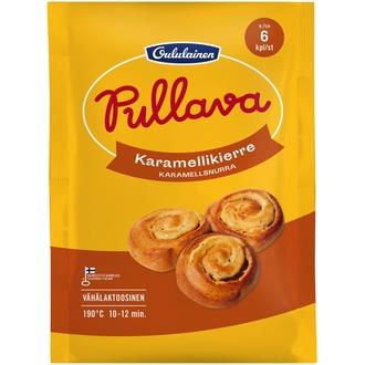 Oululainen Pullava Karamellikierre 6kpl 420g, raakapakaste kalorit ja ravintosisältö