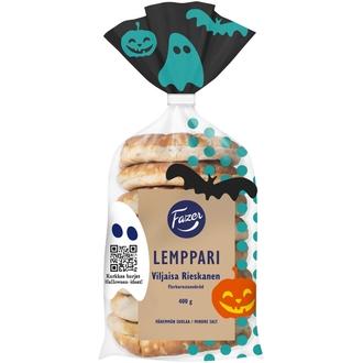 Fazer Lemppari Viljaisa Rieskanen 8kpl 400g kalorit ja ravintosisältö - 281 kcal