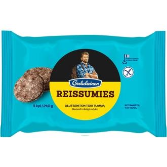 Oululainen Reissumies Gluteeniton Tosi Tumma 3kpl 210g, kypsäpakaste kalorit ja ravintosisältö