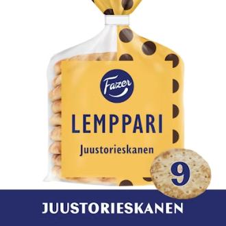 Fazer Lemppari Juustorieskanen 9kpl/250g kalorit ja ravintosisältö