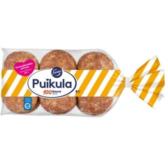 Fazer Puikula 100Kaura 9kpl 540g, kauraleipä kalorit ja ravintosisältö