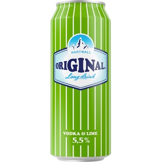 Original Vodka-Lime long drink 5,5% 0,5l kalorit ja ravintosisältö