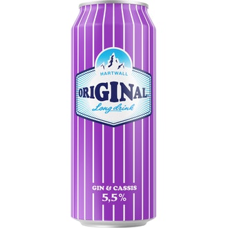Original Cassis Long Drink 5,5% 0,5l kalorit ja ravintosisältö