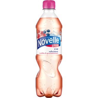 Novelle Plus C+E mustikka-granaattiomena 0,5l kalorit ja ravintosisältö - 11 kcal