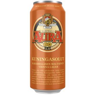 Aura Kuningasolut 5,0% 0,5l kalorit ja ravintosisältö