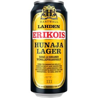 Lahden Erikois Hunaja 4,5% 0,5l kalorit ja ravintosisältö