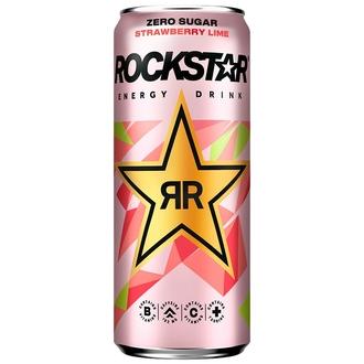Rockstar Refresh Strawberry-Lime No Sugar energiajuoma 0,33 l kalorit ja ravintosisältö - 4 kcal