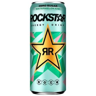 Rockstar Refresh Watermelon-Kiwi No Sugar energiajuoma 0,33 l kalorit ja ravintosisältö - 4 kcal