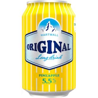 Hartwall Original Long Drink Pineapple 5,5% 0,33l kalorit ja ravintosisältö - 56 kcal