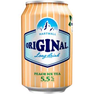 Hartwall Original Long Drink Peach Ice Tea 5,5% 0,33 l kalorit ja ravintosisältö - 52 kcal