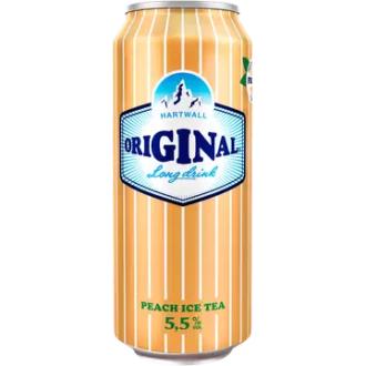 Hartwall Original Long Drink Peach Ice Tea 5,5% 0,5 l kalorit ja ravintosisältö - 52 kcal