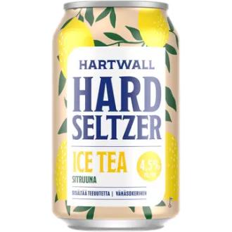 Hartwall Hard Seltzer Ice Tea Sitruuna seltzer 4,5% 0,33 l kalorit ja ravintosisältö - 35 kcal