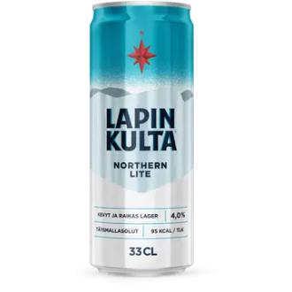 Lapin Kulta Northern Lite olut 4% 0,33 l kalorit ja ravintosisältö - 29 kcal
